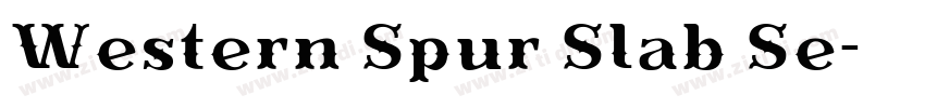 Western Spur Slab Se字体转换